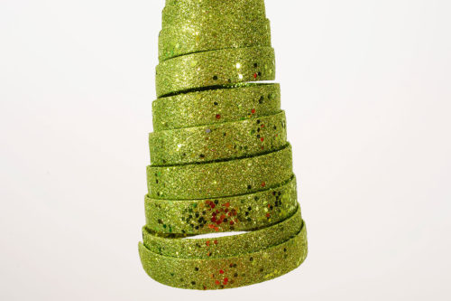 Ornement spirale vert