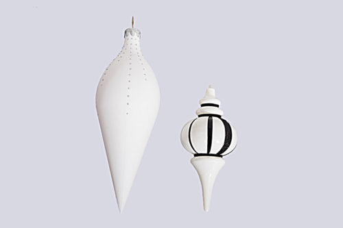 Boule de noël blanc & noir