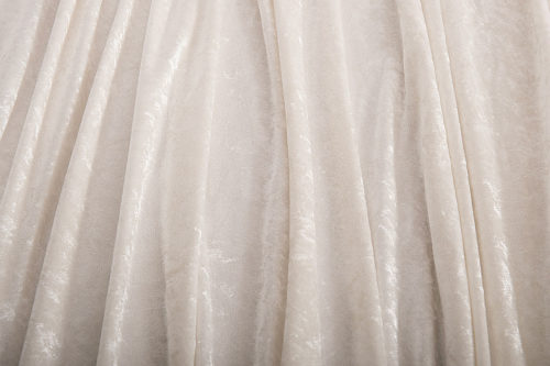 Velour ivoire régulier/ ignifuge