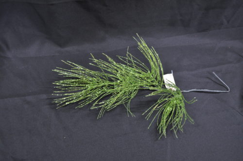 Branche sapin paillette vert.