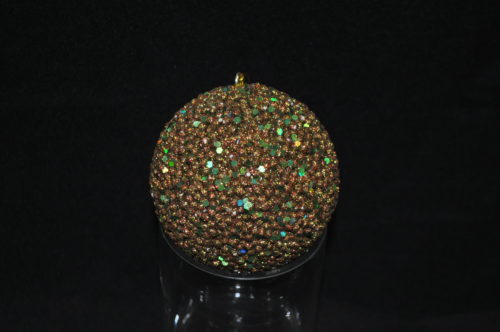 Boule paillette verte
